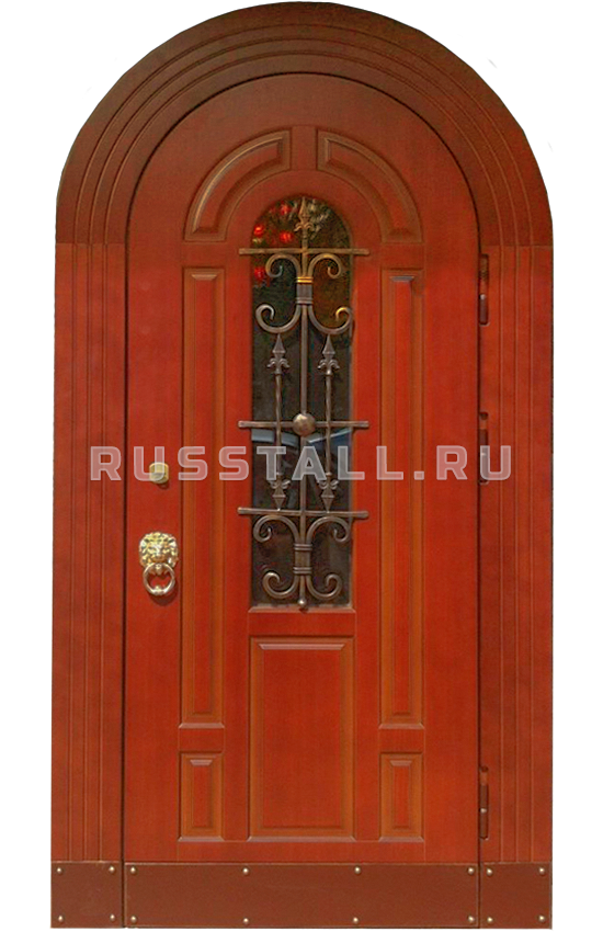 Стальная входная дверь со стеклом RS139