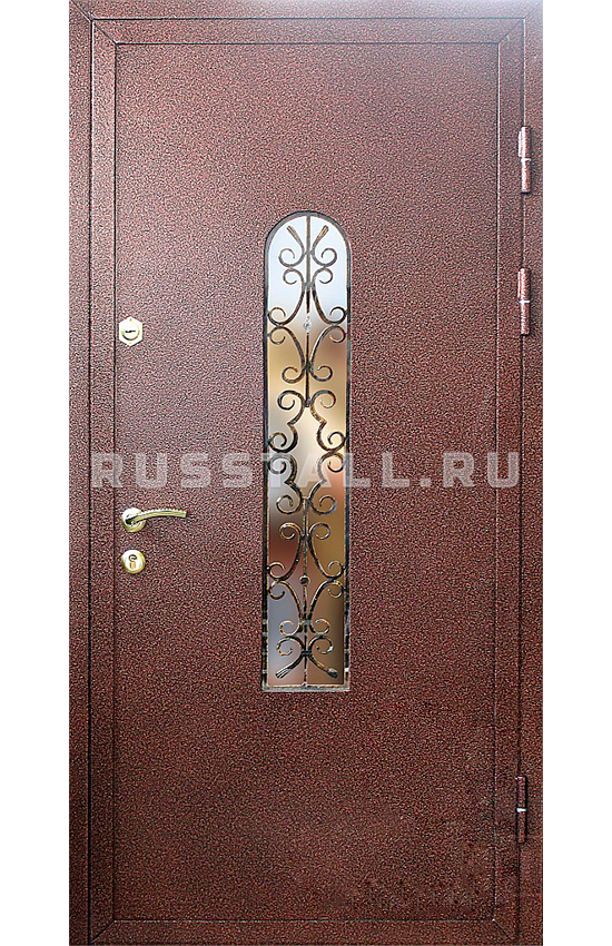 Металлическая входная дверь с ковкой RS43